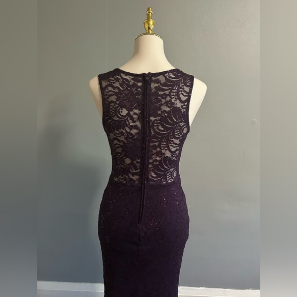 La Scala Purple Embellished Maxi Gown | Size: M - Picture 4 of 4